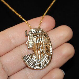 Vintagejelyfish Gold Egyptian Pendant Necklace